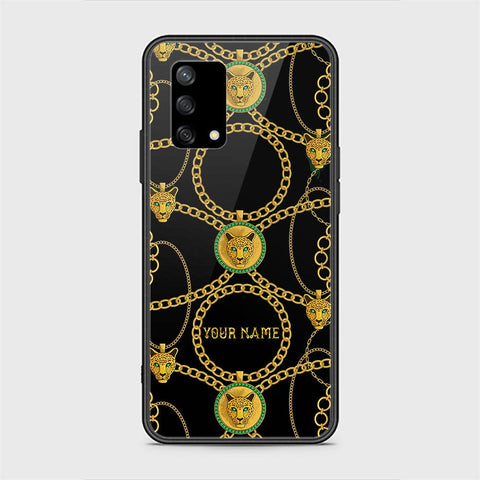 Oppo A95 4G Cover - Gold Series - HQ Ultra Shine Premium Infinity Glass Soft Silicon Borders Case