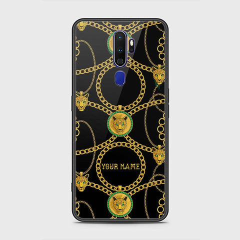 Oppo A9 2020 Cover - Gold Series - HQ Ultra Shine Premium Infinity Glass Soft Silicon Borders Case