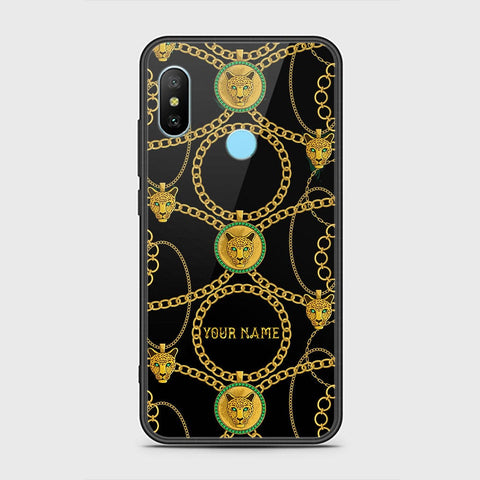 Redmi 6 Pro Cover - Gold Series - HQ Ultra Shine Premium Infinity Glass Soft Silicon Borders Case
