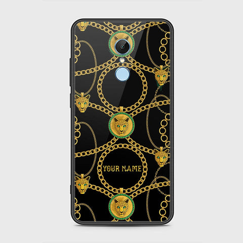 Redmi 5 Plus Cover - Gold Series - HQ Ultra Shine Premium Infinity Glass Soft Silicon Borders Case