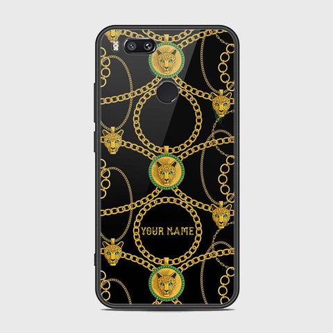 Xiaomi Mi A1 Cover - Gold Series - HQ Ultra Shine Premium Infinity Glass Soft Silicon Borders Case