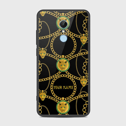 Xiaomi Redmi 5 Cover - Gold Series - HQ Ultra Shine Premium Infinity Glass Soft Silicon Borders Case