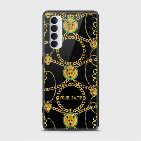 Oppo Reno 4 Pro Cover - Gold Series - HQ Ultra Shine Premium Infinity Glass Soft Silicon Borders Case