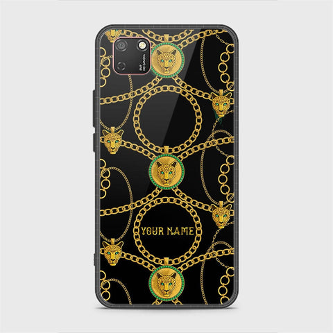 Huawei Y5p Cover - Gold Series - HQ Ultra Shine Premium Infinity Glass Soft Silicon Borders Case