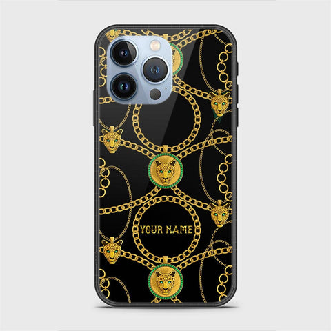 iPhone 13 Pro Cover - Gold Series - HQ Ultra Shine Premium Infinity Glass Soft Silicon Borders Case