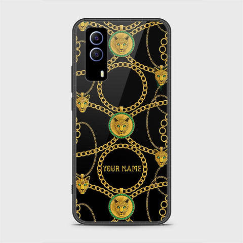 Vivo Y53s Cover - Gold Series - HQ Ultra Shine Premium Infinity Glass Soft Silicon Borders Case