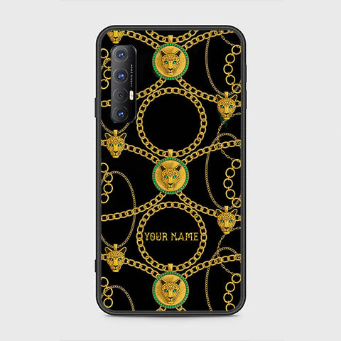 Oppo Reno 3 Pro 5G Cover - Gold Series - HQ Ultra Shine Premium Infinity Glass Soft Silicon Borders Case