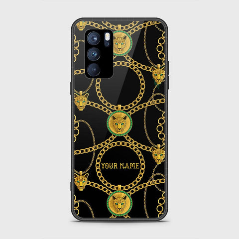 Oppo Reno 6 Pro 5G Cover - Gold Series - HQ Ultra Shine Premium Infinity Glass Soft Silicon Borders Case