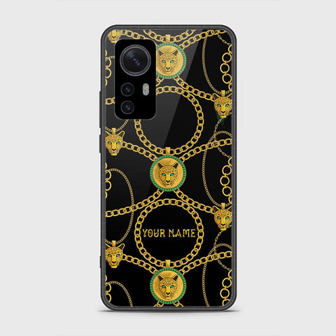 Xiaomi 12 Pro Cover - Gold Series - HQ Ultra Shine Premium Infinity Glass Soft Silicon Borders Case