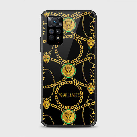 Xiaomi Redmi Note 11 E Pro Cover - Gold Series - HQ Ultra Shine Premium Infinity Glass Soft Silicon Borders Cas