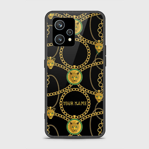 Realme 9 Pro Plus  Cover - Gold Series - HQ Ultra Shine Premium Infinity Glass Soft Silicon Borders Case
