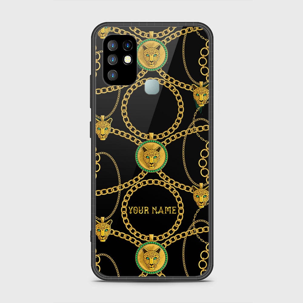 Infinix Hot 10 Cover Gold Series HQ Ultra Shine Premium