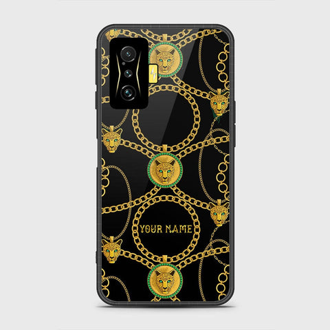 Xiaomi Poco F4 GT Cover - Gold Series - HQ Ultra Shine Premium Infinity Glass Soft Silicon Borders Case