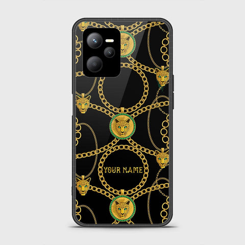 Realme 9 Pro Cover - Gold Series - HQ Ultra Shine Premium Infinity Glass Soft Silicon Borders Case