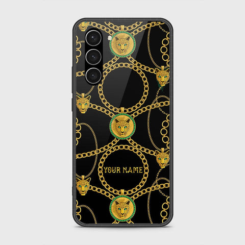 Samsung Galaxy S23 5G Cover - Gold Series - HQ Ultra Shine Premium Infinity Glass Soft Silicon Borders Case