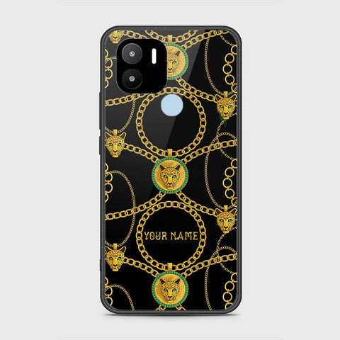 Xiaomi Redmi A2 Plus Cover - Gold Series - HQ Ultra Shine Premium Infinity Glass Soft Silicon Borders Case