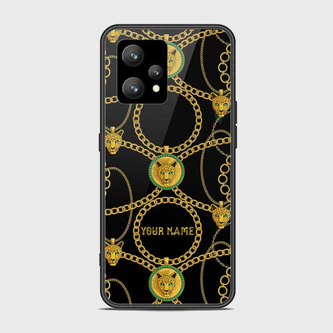 Realme 9 4G Cover - Gold Series - HQ Ultra Shine Premium Infinity Glass Soft Silicon Borders Case