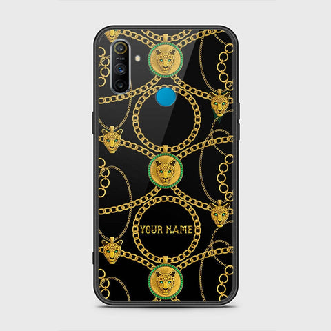 Realme 6i Cover - Gold Series - HQ Ultra Shine Premium Infinity Glass Soft Silicon Borders Case