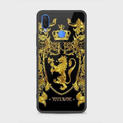 Huawei Honor 8C Cover - Gold Series - HQ Ultra Shine Premium Infinity Glass Soft Silicon Borders Case