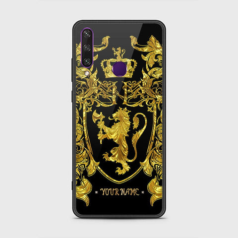 Huawei Y6p Cover - Gold Series - HQ Ultra Shine Premium Infinity Glass Soft Silicon Borders Case