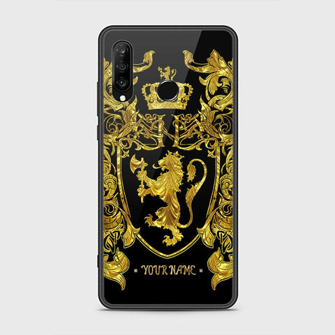 Huawei P30 lite Cover - Gold Series - HQ Ultra Shine Premium Infinity Glass Soft Silicon Borders Case