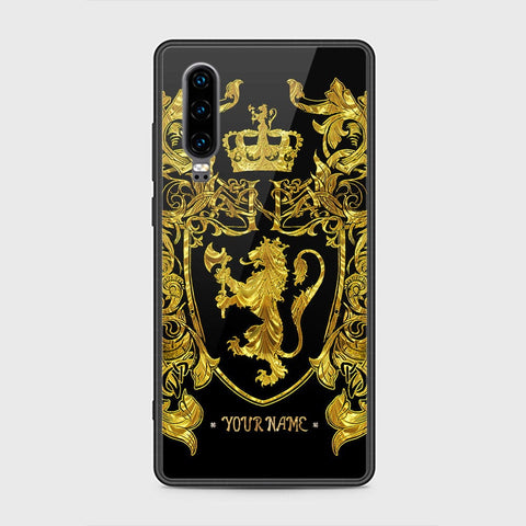 Huawei P30 Cover - Gold Series - HQ Ultra Shine Premium Infinity Glass Soft Silicon Borders Case