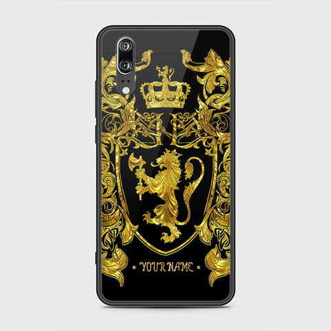 Huawei P20 Cover - Gold Series - HQ Ultra Shine Premium Infinity Glass Soft Silicon Borders Case