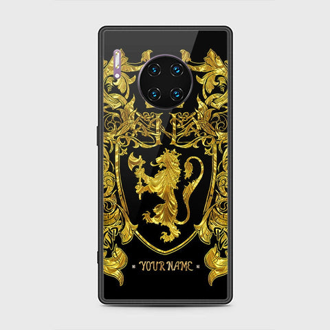 Huawei Mate 30 Pro Cover - Gold Series - HQ Ultra Shine Premium Infinity Glass Soft Silicon Borders Case