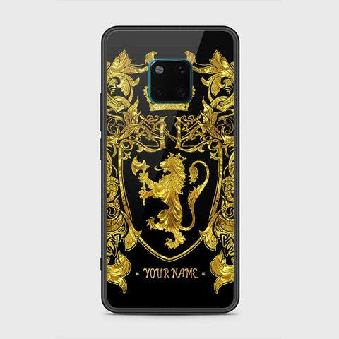 Huawei Mate 20 Pro Cover - Gold Series - HQ Ultra Shine Premium Infinity Glass Soft Silicon Borders Case