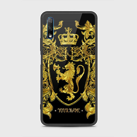 Honor 9X without logo Cover - Gold Series - HQ Ultra Shine Premium Infinity Glass Soft Silicon Borders Case