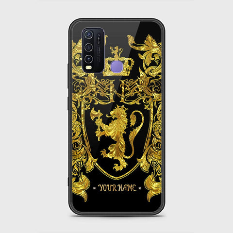 Vivo Y30 Cover - Gold Series - HQ Ultra Shine Premium Infinity Glass Soft Silicon Borders Case