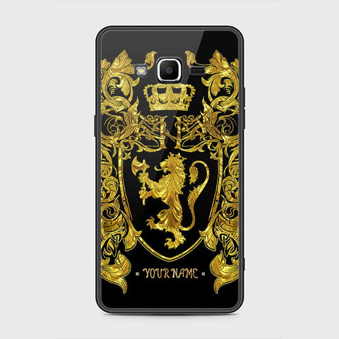 J2 Prime Cover - Gold Series - HQ Ultra Shine Premium Infinity Glass Soft Silicon Borders Case
