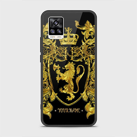 Vivo V20 Cover - Gold Series - HQ Ultra Shine Premium Infinity Glass Soft Silicon Borders Case