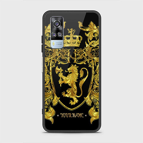vivo Y33 Cover - Gold Series - HQ Ultra Shine Premium Infinity Glass Soft Silicon Borders Case