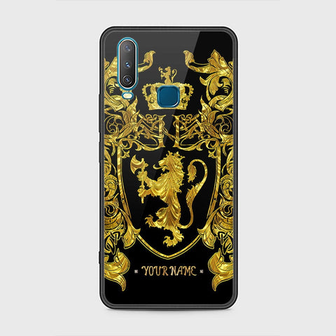 Vivo Y12 Cover - Gold Series - HQ Ultra Shine Premium Infinity Glass Soft Silicon Borders Case