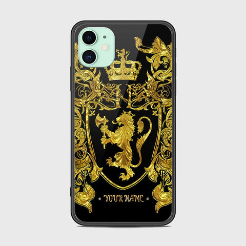 iPhone 11 Cover - Gold Series - HQ Ultra Shine Premium Infinity Glass Soft Silicon Borders Case