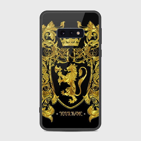 Samsung Galaxy S10e Cover - Gold Series - HQ Ultra Shine Premium Infinity Glass Soft Silicon Borders Case