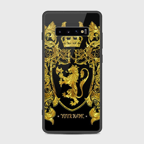 Samsung Galaxy S10 Plus Cover - Gold Series - HQ Ultra Shine Premium Infinity Glass Soft Silicon Borders Case