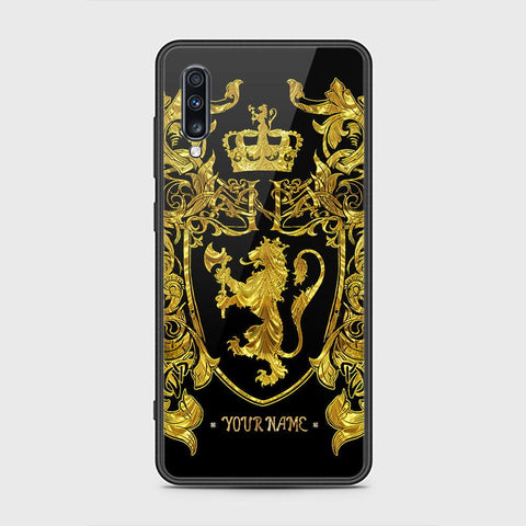 Samsung Galaxy A70s Cover - Gold Series - HQ Ultra Shine Premium Infinity Glass Soft Silicon Borders Case