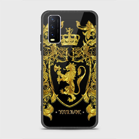 Vivo Y12s Cover - Gold Series - HQ Ultra Shine Premium Infinity Glass Soft Silicon Borders Case