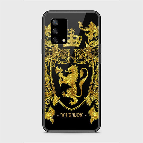 Oppo A95 4G Cover - Gold Series - HQ Ultra Shine Premium Infinity Glass Soft Silicon Borders Case