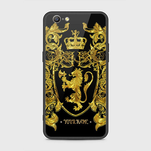 Oppo A57 Cover - Gold Series - HQ Ultra Shine Premium Infinity Glass Soft Silicon Borders Case