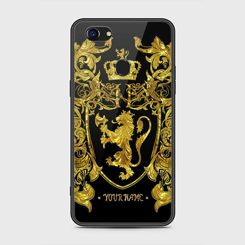 Oppo F5 Cover - Gold Series - HQ Ultra Shine Premium Infinity Glass Soft Silicon Borders Case