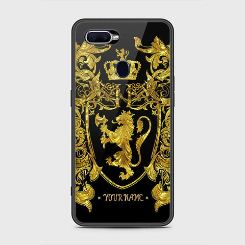 Oppo F9 / F9 Pro Cover - Gold Series - HQ Ultra Shine Premium Infinity Glass Soft Silicon Borders Case