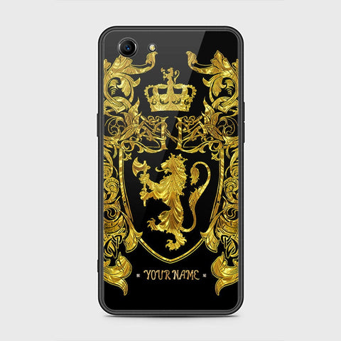 Oppo A83 Cover - Gold Series - HQ Ultra Shine Premium Infinity Glass Soft Silicon Borders Case