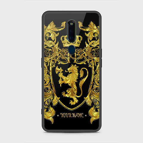 Oppo F11 Pro Cover - Gold Series - HQ Ultra Shine Premium Infinity Glass Soft Silicon Borders Case