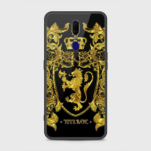 Oppo F11 Cover - Gold Series - HQ Ultra Shine Premium Infinity Glass Soft Silicon Borders Case