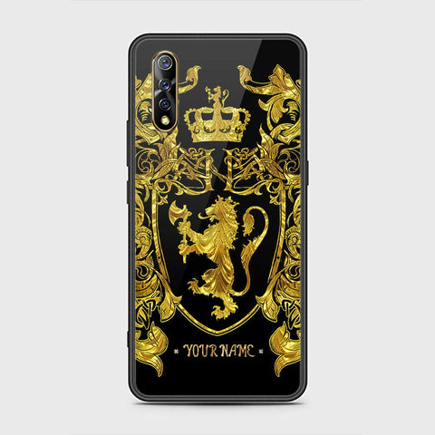 Vivo S1 Cover - Gold Series - HQ Ultra Shine Premium Infinity Glass Soft Silicon Borders Case