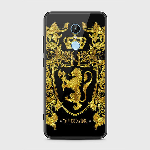 Redmi 5 Plus Cover - Gold Series - HQ Ultra Shine Premium Infinity Glass Soft Silicon Borders Case