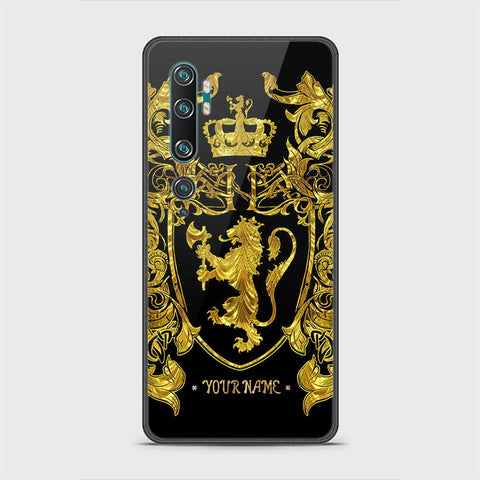 Xiaomi Mi CC9 Pro Cover - Gold Series - HQ Ultra Shine Premium Infinity Glass Soft Silicon Borders Case